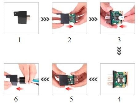 Lokalizator GPS do auta odcięcie paliwa pojazdu przekaźnik 4G + 2G ST-907L