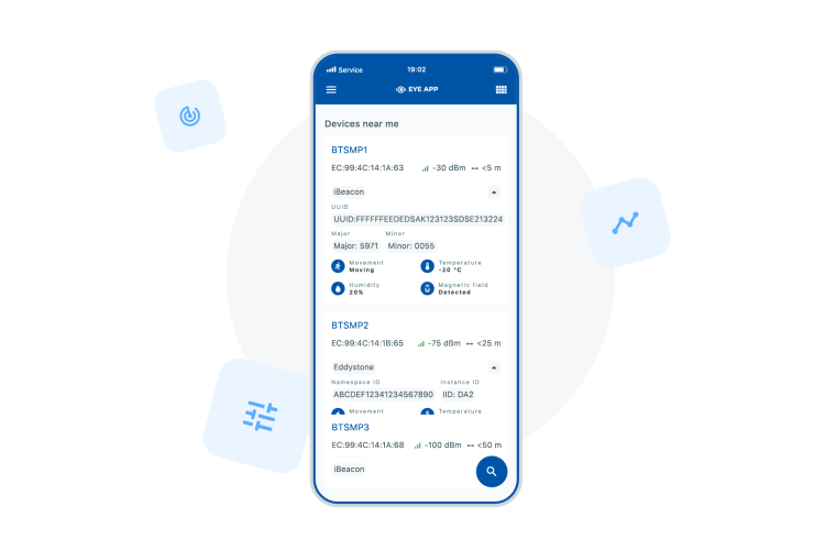 Lokalizator do narzędzi Bluetooth Teltonika BTSID1 EYE BEACON Czujnik