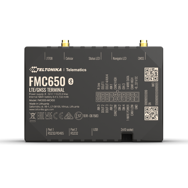 Lokalizator GPS do auta Teltonika FMC650 4G LTE CAN ANTENY BATERIA CANBUS