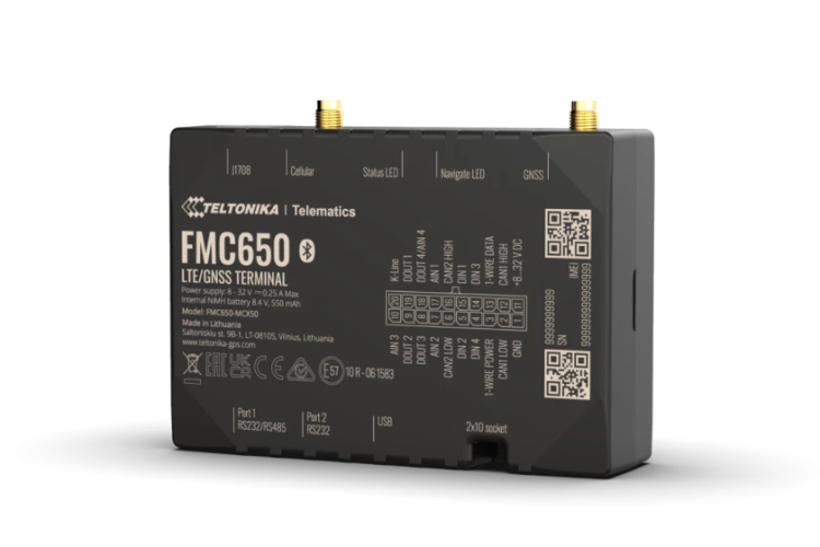 Lokalizator GPS do auta Teltonika FMC650 4G LTE CAN ANTENY BATERIA CANBUS