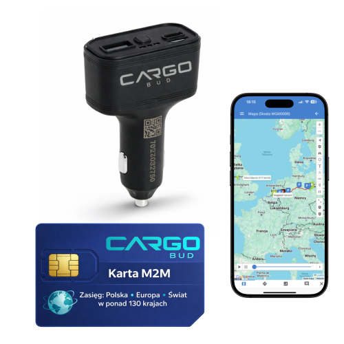 Lokalizator GPS do auta 4G ładowarka do gniazda zapalniczki karta sim M2M