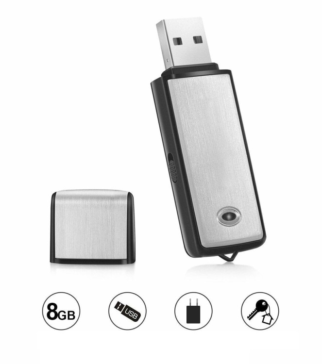 Mini dyktafon szpiegowski pendrive 8GB USB