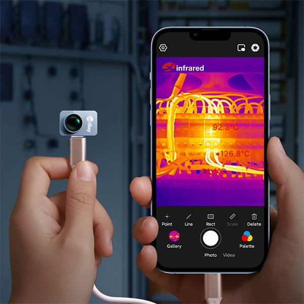 Mini Kamera Termowizyjna do telefonu InfiRay P2 PRO Aplikacja Android USB C