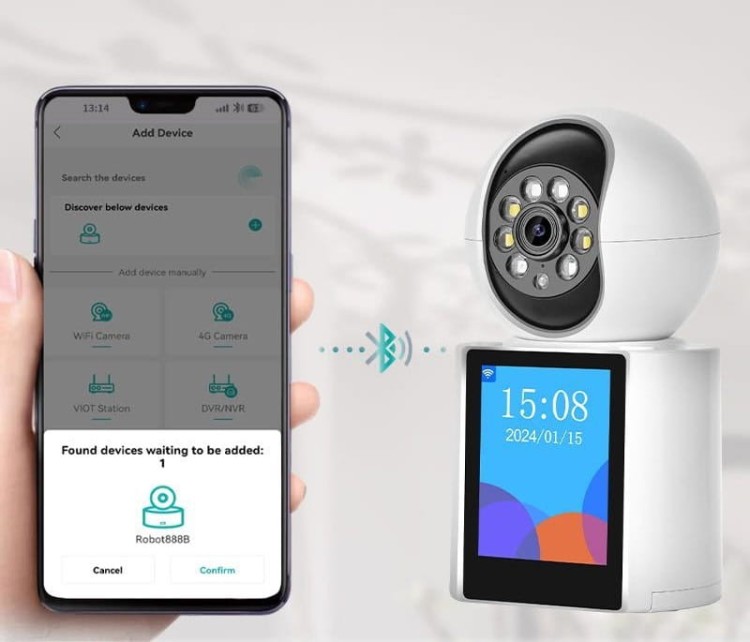 Niania elektroniczna WiFi na żywo wyświetlacz tryb rozmowy kame