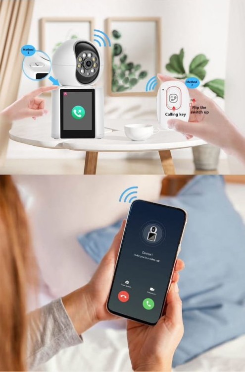 Niania elektroniczna WiFi na żywo wyświetlacz tryb rozmowy kame