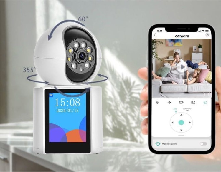 Niania elektroniczna WiFi na żywo wyświetlacz tryb rozmowy kame