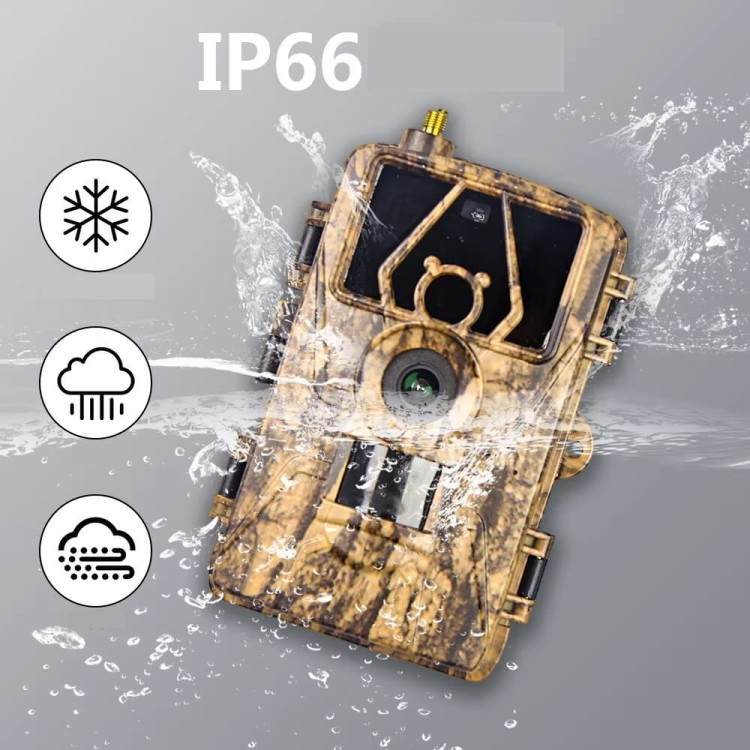 FOTOPUŁAPKA KAMERA LEŚNA MYŚLIWSKA 4G 8K POLSKIE MENU TRYB NOCNY APLIKACJA