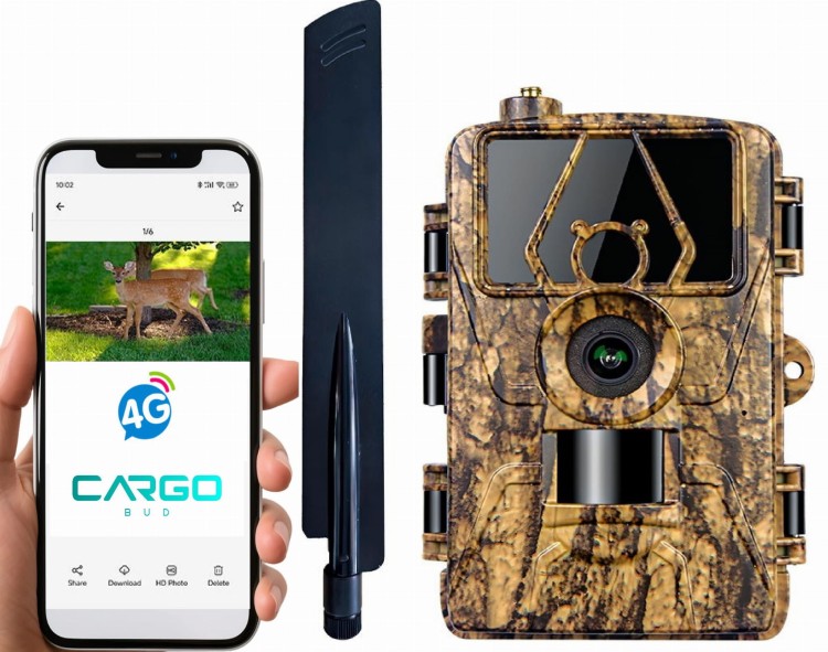 FOTOPUŁAPKA KAMERA LEŚNA MYŚLIWSKA 4G 8K POLSKIE MENU TRYB NOCNY APLIKACJA