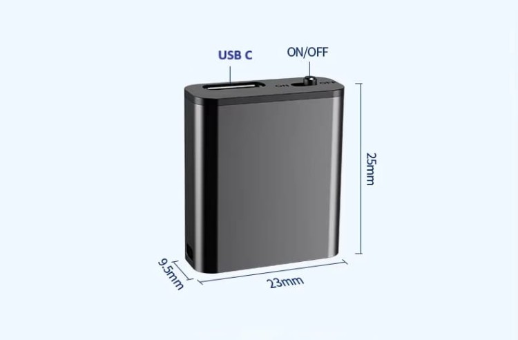 Najmniejszy nano dyktafon cyfrowy 8GB + słuchawki mini magnes