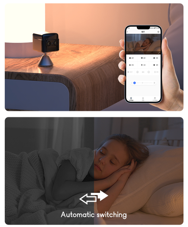 UKRYTA MINI KAMERA WIFI PODGLĄD NA ŻYWO DETEKCJA ALARMY DO 90 DNI PRACY