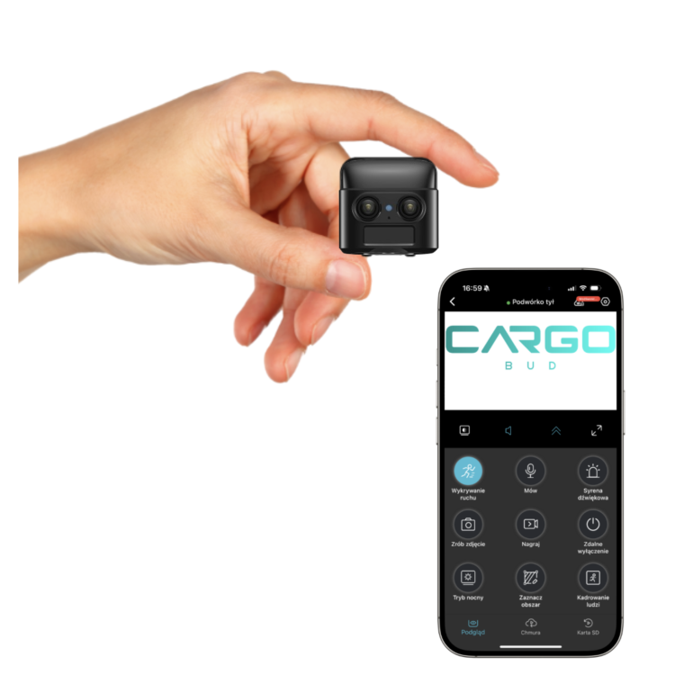 UKRYTA MINI KAMERA WIFI PODGLĄD NA ŻYWO DETEKCJA ALARMY DO 90 DNI PRACY