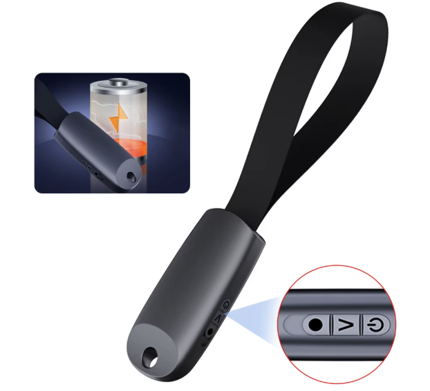 Mini dyktafon na zawieszce dyktafon 16GB smycz