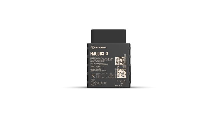 Lokalizator GPS do samochodu Teltonika FMC003 OBD2 4G LTE – karta SIM M2M, aplikacja CargoGPS, Polska/UE/świat