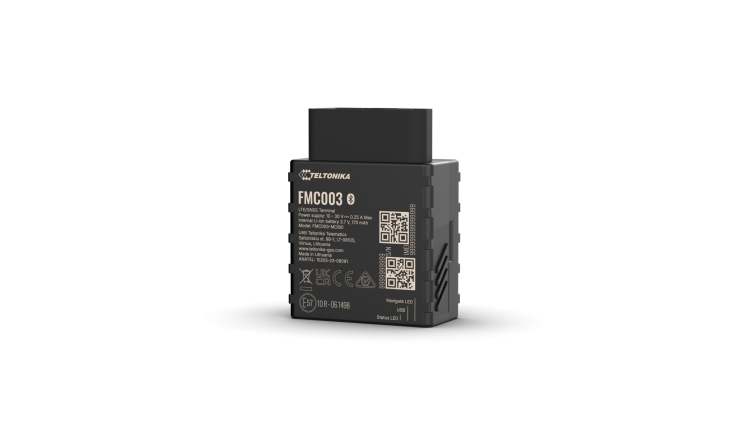Lokalizator GPS do samochodu Teltonika FMC003 OBD2 4G LTE – karta SIM M2M, aplikacja CargoGPS, Polska/UE/świat