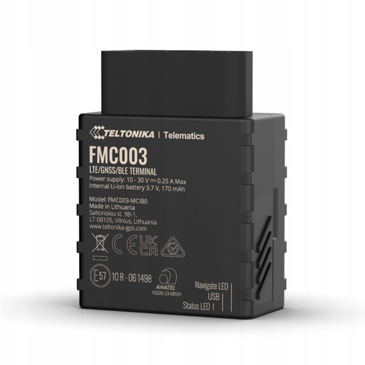 Lokalizator GPS Teltonika FMC003 4G LTE OBD do samochodu bateria wbudowana